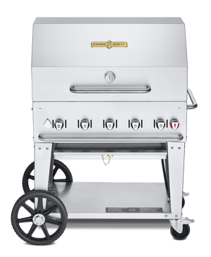 Crown Verity 36" Mobile Gas Grill with Roll Dome CV-MCB-36RDP