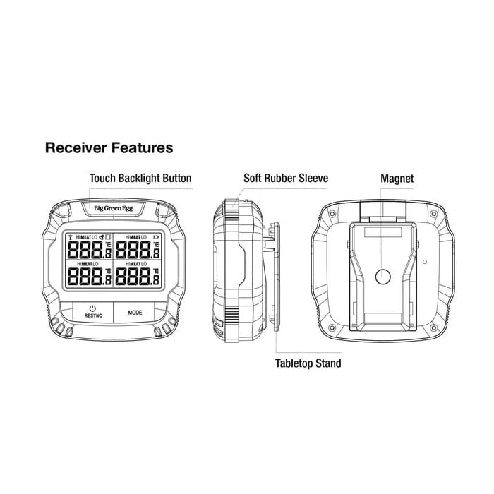 Big Green Egg 4-Probe Meat Thermometer