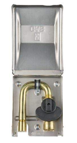 BBQing.com Gas Outlet Box Grey w/ 3/8" valve & quick connect GASBOX Part Hose & Regulator