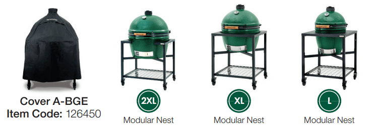 Big Green Egg 126450 Universal-Fit EGG Cover A (2XL, XLarge and Large EGGs in Modular Nests)