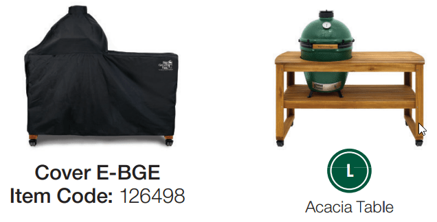 Big Green Egg 126498 Universal-Fit EGG Cover E (Large EGG Acacia Table)