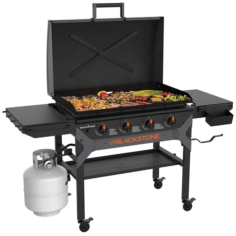 Blackstone Iron Forged 36" Griddle Cooking Station (w/Hood and Omnivore Top)