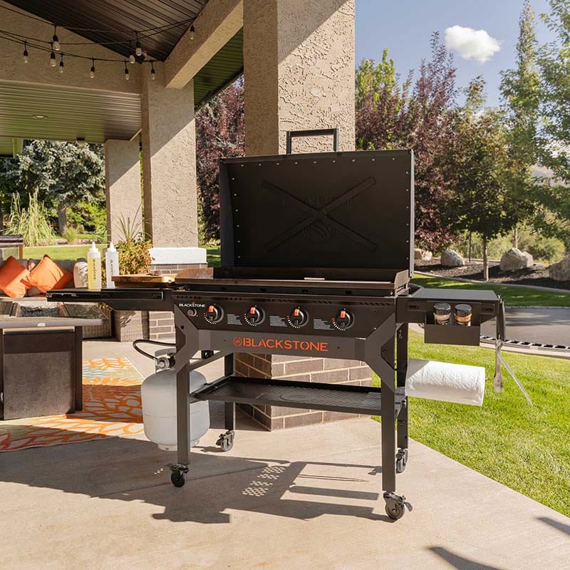 Blackstone Iron Forged 36" Griddle Cooking Station (w/Hood and Omnivore Top)