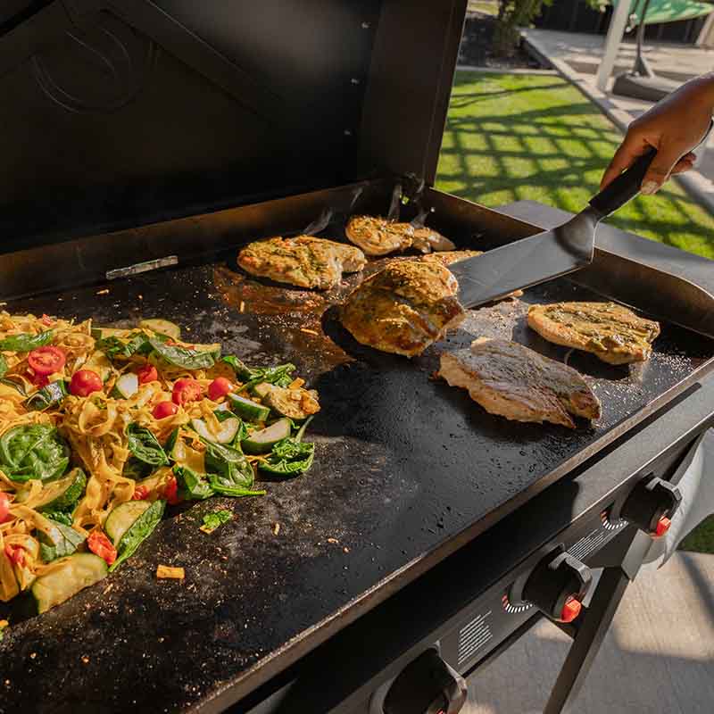 Blackstone Iron Forged 36" Griddle Cooking Station (w/Hood and Omnivore Top)