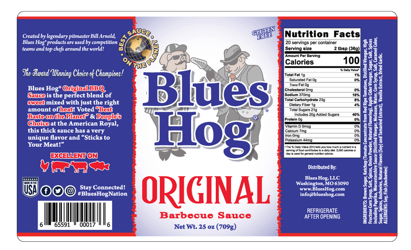 Blues Hog Original BBQ Sauce Squeeze Bottle (25oz)
