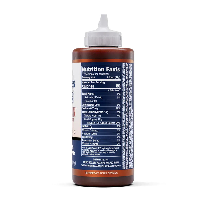 Blues Hog Sizzlin' Heat BBQ Sauce Squeeze Bottle (22oz)