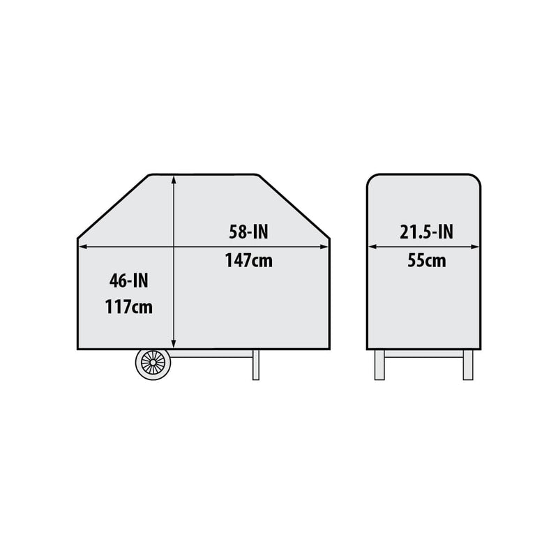 Broil King 67487 Select BBQ Cover 58" fits Selected Signet, Sovereign, Crown, Baron Series