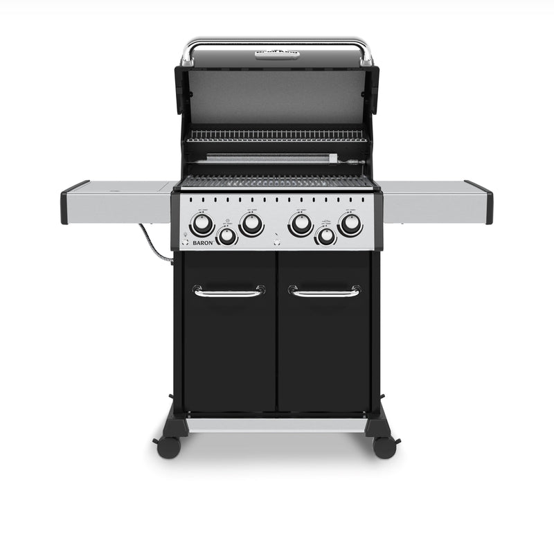 Broil King BARON 490 PRO BBQ with Side Burner, Rear Rotisserie Burner & Rotisserie Kit