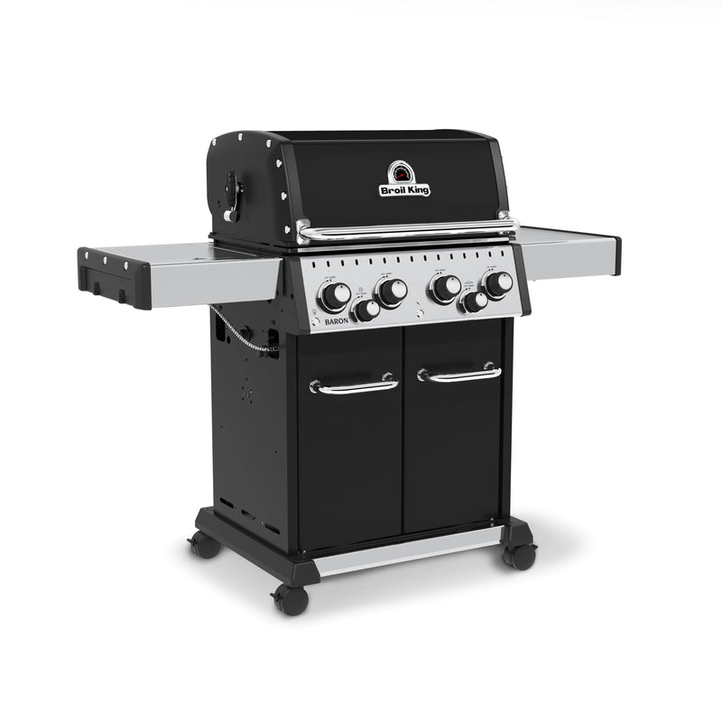 Broil King BARON 490 PRO BBQ with Side Burner, Rear Rotisserie Burner & Rotisserie Kit