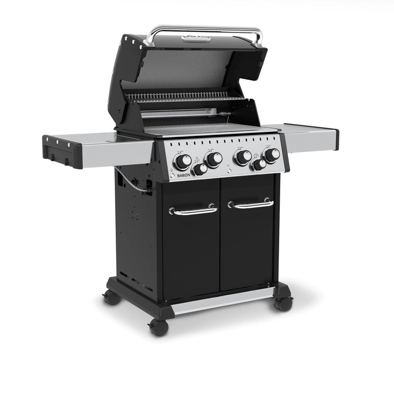 Broil King BARON 490 PRO BBQ with Side Burner, Rear Rotisserie Burner & Rotisserie Kit