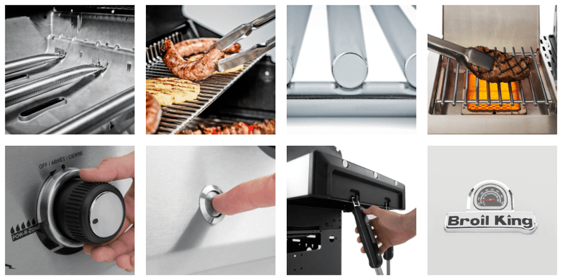 Broil King BARON S590 PRO IR BBQ with Infrared Side Burner, Rear Rotisserie Burner & Rotisserie Kit