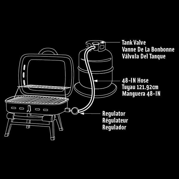 Broil King Braided Stainless Steel Adapter Hose