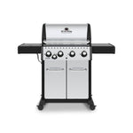 Broil King CROWN S440 BBQ with Side Burner & Heavy-Duty Cast Iron Cooking Grids
