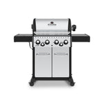 Broil King CROWN S490 BBQ with Side Burner, Rear Rotisserie Burner, Rotisserie Kit & Heavy-Duty Cast Iron Cooking Grids