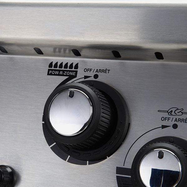 Broil King CROWN S490 BBQ with Side Burner, Rear Rotisserie Burner, Rotisserie Kit & Heavy-Duty Cast Iron Cooking Grids