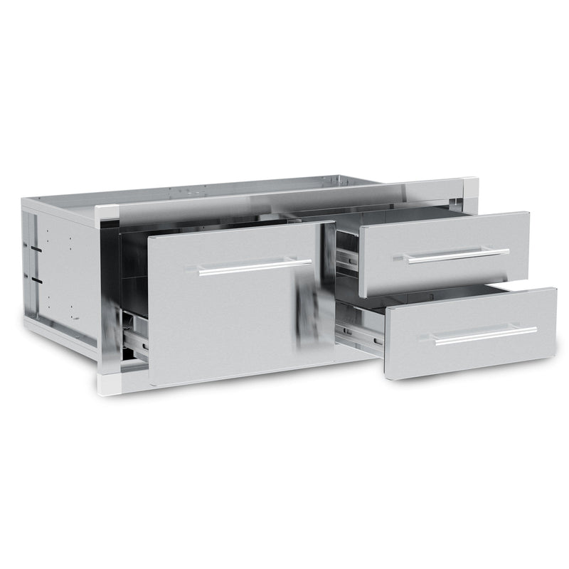 Broil King Enclosed 2 Drawer & 1 Drawer Cabinet Assembly - 800910