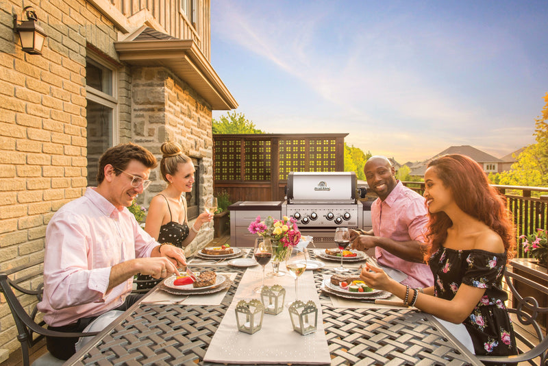 Broil King IMPERIAL S490 Built-in Grill with Side Burner & Rotisserie Kit