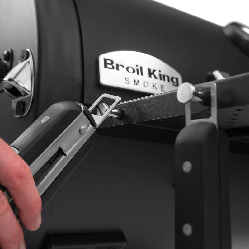 Broil King REGAL Charcoal Offset Smoker 400 w/ Heavy Duty Cast Iron Grids