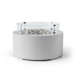Concrete Fire Pit Glass Belmont Wind Guards BELWINDGUARD
