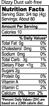Dizzy Pig Dizzy Dust Salt Free 8 OZ