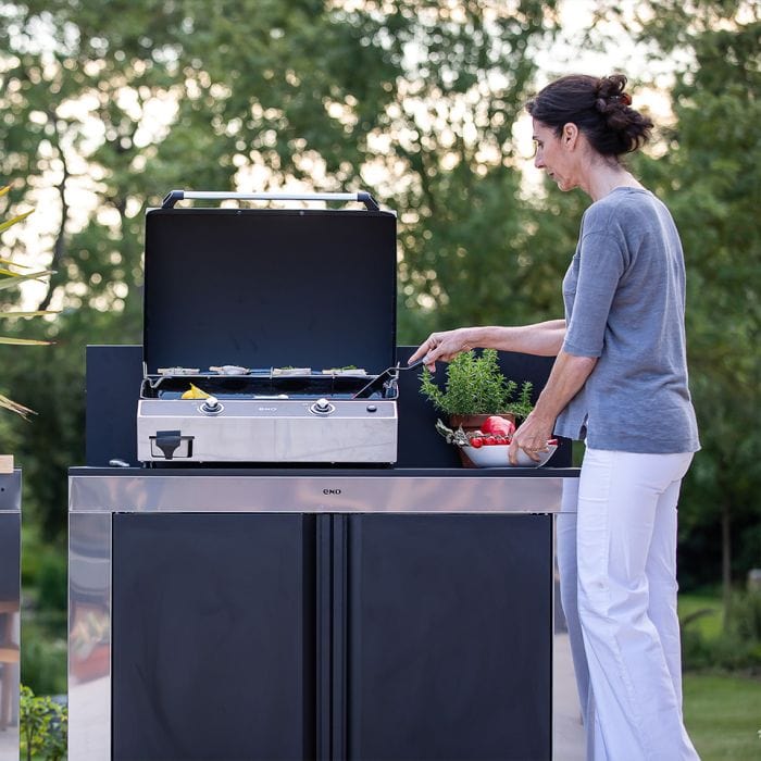 ENO La Plancha Bergerac 2400 Stainless 4-Season 2-Burner Gas Griddle