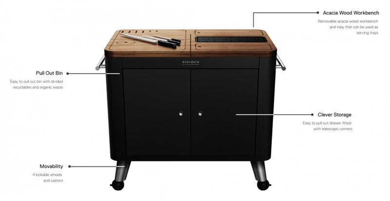 Everdure Mobile Preparation Kitchen Graphite