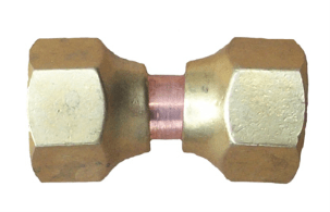 Fitting Brass Adapter  3/8" Ff X 3/8" Ff