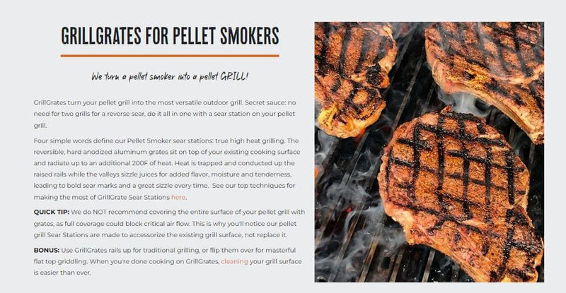 GrillGrate Sear Station for the Pit Boss Pro 800's Series