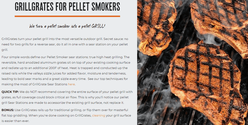 GrillGrate Sear Station for the Z Grills 550 Series