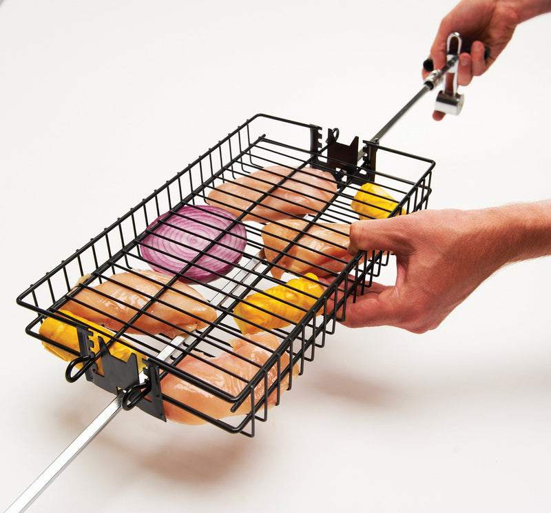 Grill Pro 24785 Non-Stick Flat Spit Basket