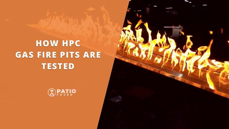 HPC 35-inch Aluminum Gas Fire Bowl with Match Lit Ignition -(Dual Fuel)