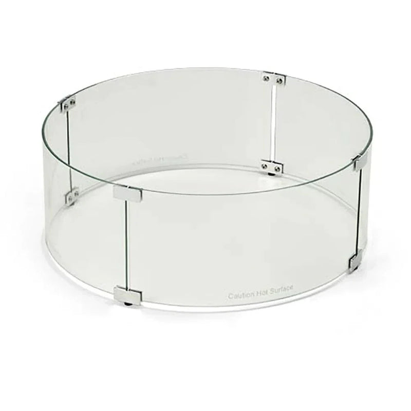 HPC Fire 48" Fire Pit Glass Wind Guard WG48-RD
