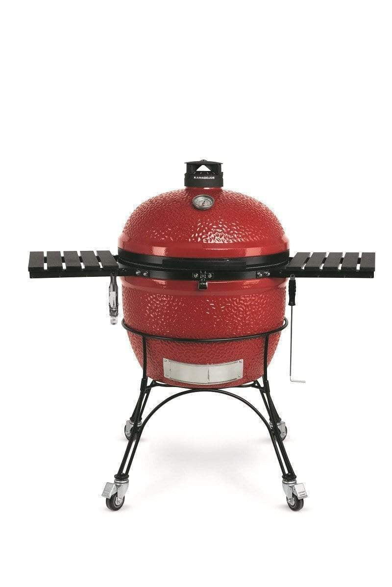 Kamado Joe Kamado Joe Big Joe II 24" Ceramic Charcoal Grill & Smoker with Cart & Wheels BJ24RHC Charcoal / Red BJ24RHC Freestanding Kamado Grill 811738021454
