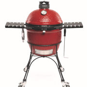 Kamado Joe Kamado Joe Classic II 18" Ceramic Charcoal Grill & Smoker with Cart & Wheels KJ23RHC Charcoal / Red KJ23RHC Freestanding Kamado Grill 811738021447