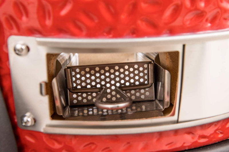 Kamado Joe Kamado Joe Classic Joe III 18" Ceramic Charcoal Grill & Smoker with Cart & Wheels KJ15040921 Charcoal / Red KJ15040921 Freestanding Kamado Grill 811738027197