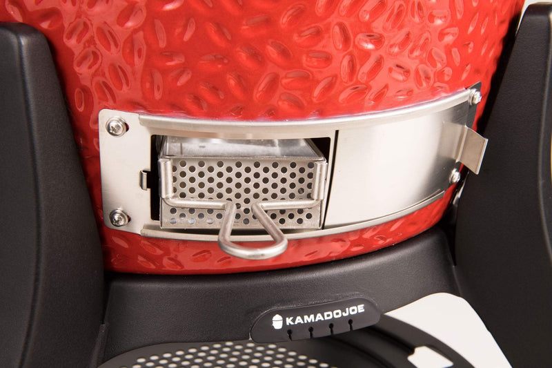 Kamado Joe Kamado Joe Classic Joe III 18" Ceramic Charcoal Grill & Smoker with Cart & Wheels KJ15040921 Charcoal / Red KJ15040921 Freestanding Kamado Grill 811738027197