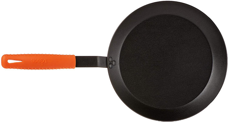 Lodge Carbon Steel Seasoned Skillet 12" w/ Silicone Handle Holder