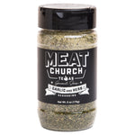Meat Church BBQ Rub & Seasoning - Gourmet Garlic & Herb 6oz