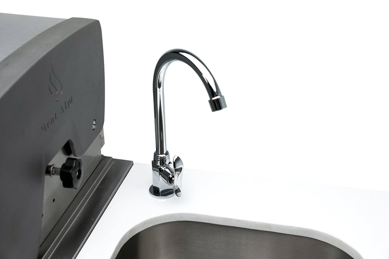 Mont Alpi 805 Black Stainless Steel Island with a Beverage Center