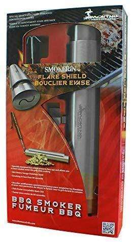 Montana Stainless Steel Barbecue Smoker Box, with Flare Shield