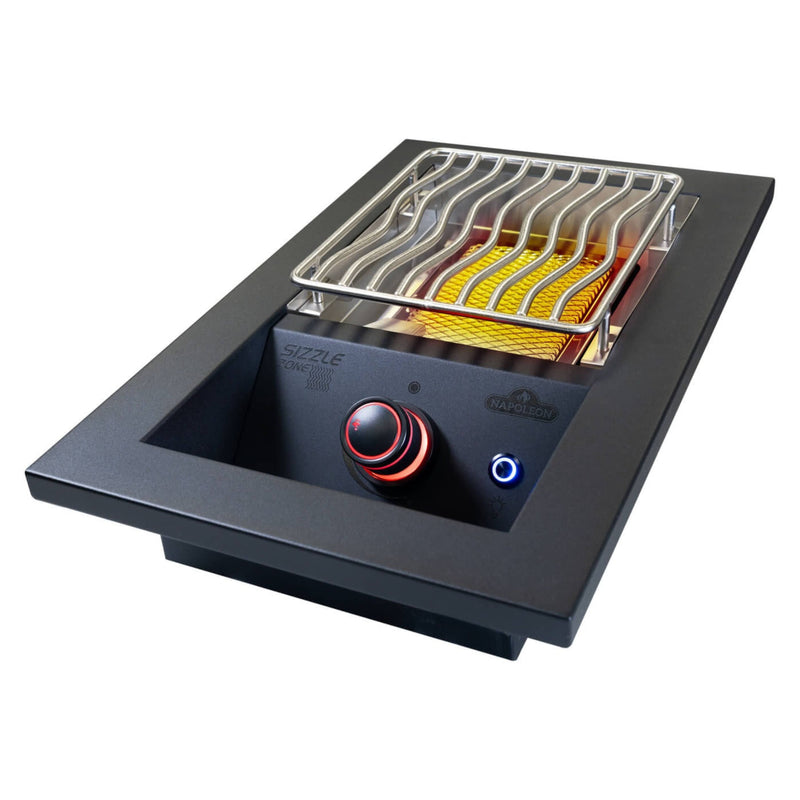Napoleon 700 Series 10" Built-in Single Infrared Drop-In Burner BIB10IR, Matte Black