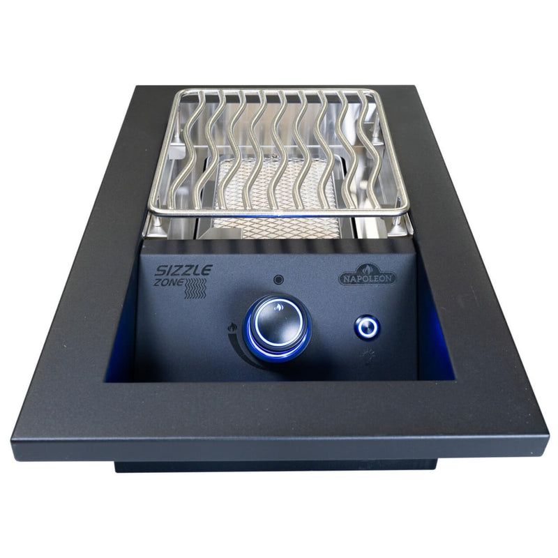 Napoleon 700 Series 10" Built-in Single Infrared Drop-In Burner BIB10IR, Matte Black