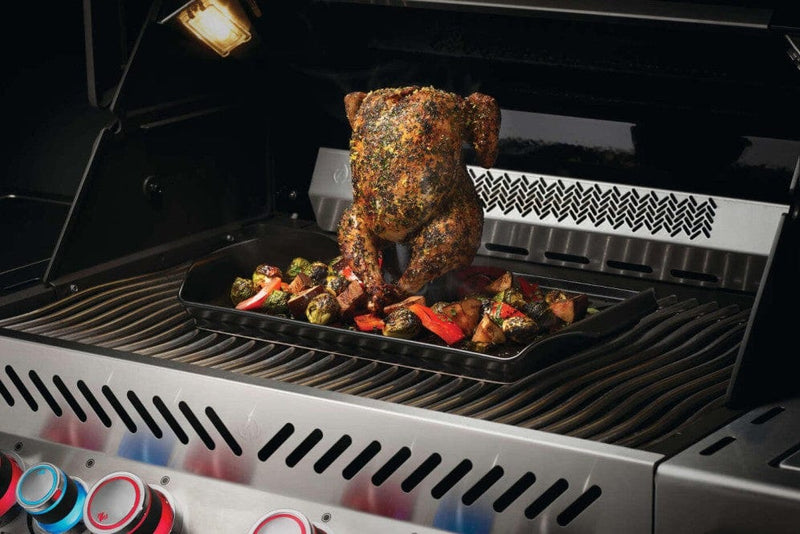 Napoleon 70150 Roasting Pan and Beer can Chicken Roaster Set