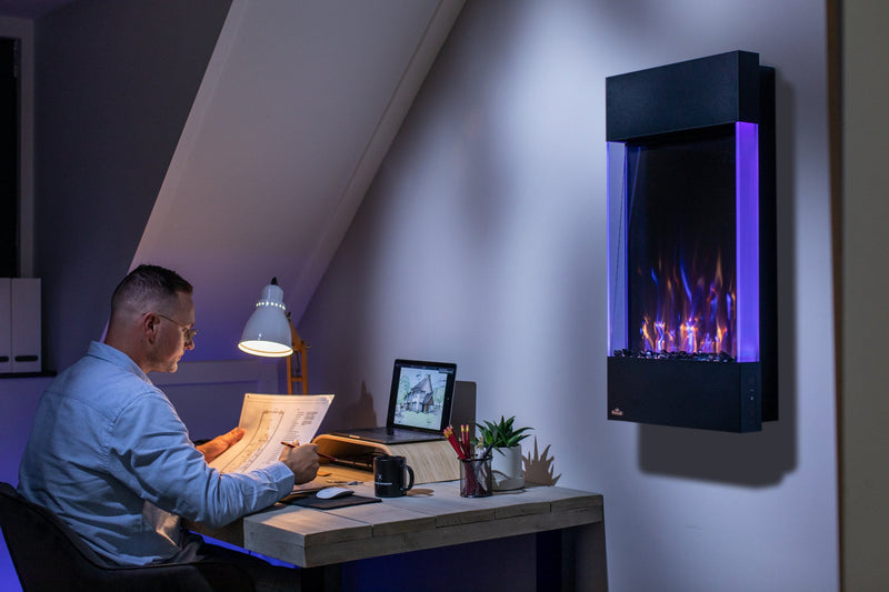 Napoleon Allure Vertical 32" Wall Mount Electric Fireplace NEFVC32H