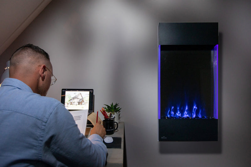 Napoleon Allure Vertical 32" Wall Mount Electric Fireplace NEFVC32H