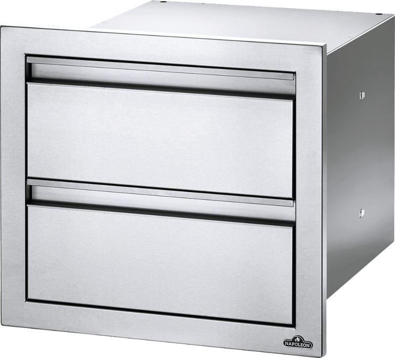 Napoleon Napoleon Built-In 18" X 16" Double Drawer BI-1816-2DR BI-1816-2DR Outdoor Kitchen Door, Drawer & Cabinet 629162131546