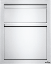 Napoleon Napoleon Built-In 18" X 24" Double Drawer: Waste Bin & Paper Towel Holder BI-1824-1W BI-1824-1W Outdoor Kitchen Door, Drawer & Cabinet 629162131607