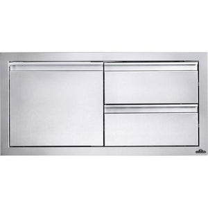 Napoleon Built-In 36" X 16" Single Door and Double Drawer Cabinet BI-3616-1D2DR