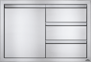 Napoleon Napoleon Built-In 36" X 24" Single Door & Triple Drawer Combo BI-3624-1D3DR BI-3624-1D3DR Outdoor Kitchen Door, Drawer & Cabinet 629162131584