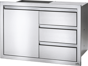 Napoleon Napoleon Built-In 36" X 24" Single Door & Triple Drawer Combo BI-3624-1D3DR BI-3624-1D3DR Outdoor Kitchen Door, Drawer & Cabinet 629162131584